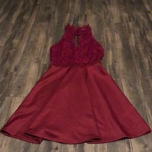 Burgundy Francesca’s formal dress
